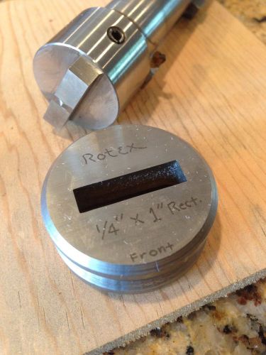 1/4&#034; x 1.00&#034; rectangle punch and die, for rotex punch press for sale