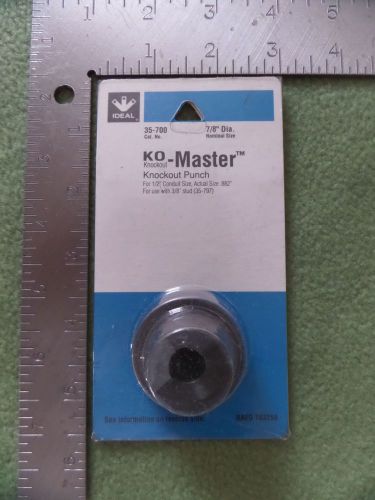 Ideal cat. 35-700 Knockout Punch KO-MASTER, 7/8-Inch for 1/2&#034; conduit
