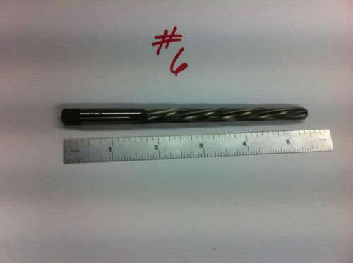 TAPERED PIN REAMER, #6, SPIRAL, NEW