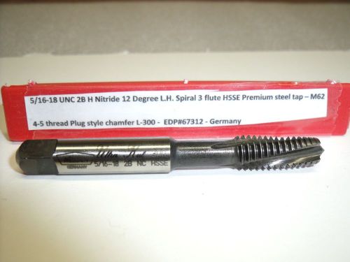 5/16-18 UNC 2B H4/H5 Nitride 12 Degree 3 Spiral Flutes HSSE tap – M62