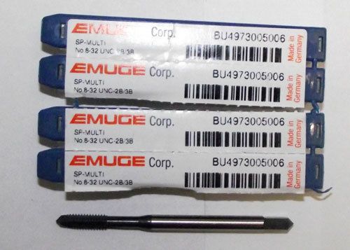 5pc 8-32 Emuge MultiTap Spiral Point