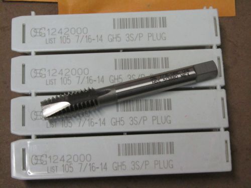 Osg 7/16&#034;-14 gh5 tolerance spiral point 3 flutes plug tap list 105 edp 1242000 for sale