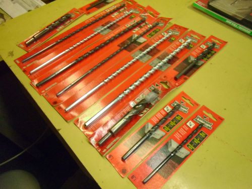 VERMONT AMERICAN MASONRY DRILL BITS (ASSORTED LOT OF 12) NEW #1628