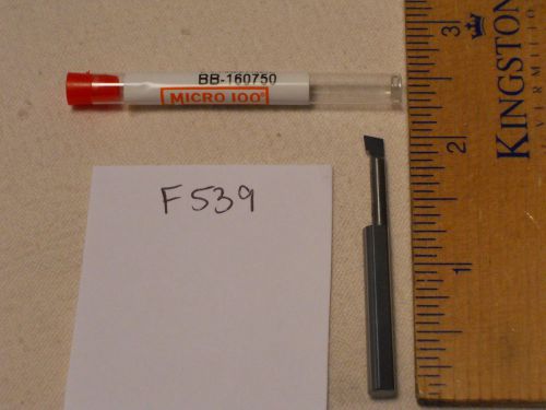 1 new micro 100 solid carbide boring bar.   bb-160750       {f539} for sale