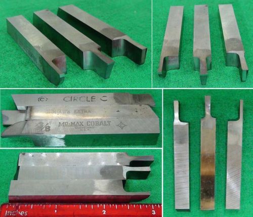 3 part cut off grooving bits 3/8&#034; mini lathe tools machinist gunsmith sherline for sale