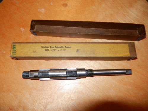 E764- Vintage Craftsman Critchley Type Adjustable Reamer 19/32 to 21/32 in