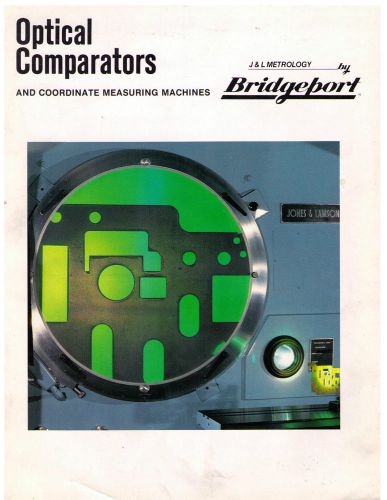 J&amp;L Optical Comparators and Coordinate Measuring Machines Catalog
