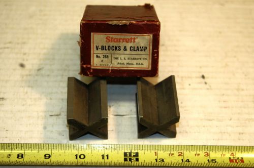 Starrett set-up v-blocks in box, machinist, lathe, mill, tool &amp; die fabrication for sale