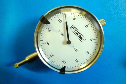 Fowler .0005&#034; - travel 0-.25&#034; dial indicator machinist tools *6 for sale