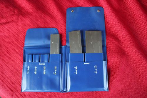 Brown &amp; sharpe and starrett  adjustable parallels ( 3 ) pieces with case for sale