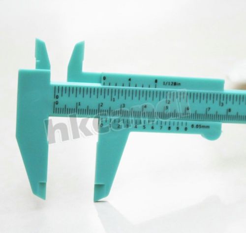 Green plastic slidecaliper cursor 150cm slide vernier caliper nonius depth 6inch for sale