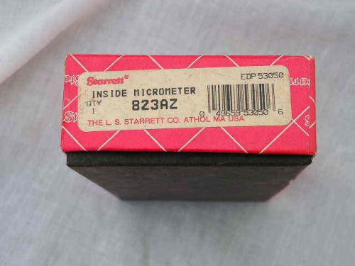 STARRETT TUBULAR ID INSIDE MICROMETER SET  NO 823AZ CASE &amp; BOX
