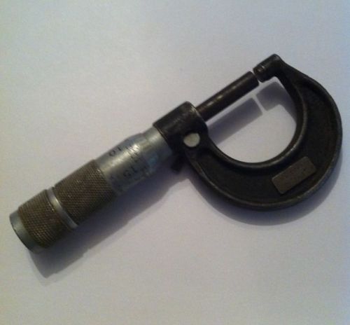 Lufkin no. 1941 0&#034; to 1&#034; inch caliper micrometer vintage antique for sale