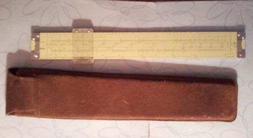 Vintage Pickett 11-500 ES Hi Log All Metal Slide Rule &amp; Case Mint!