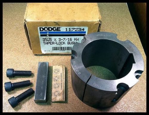 Dodge model 117234 taper-lock bushing 3535 x 3-7/16 kw - new surplus for sale