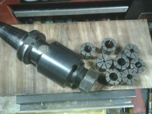 Cat40 kennametal compression tension tapper cv40tcf531 w/8 erickson tap collets for sale