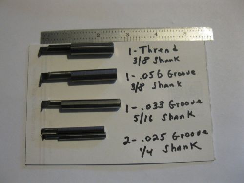 5 solid carbide threading &amp; grooving tools for sale