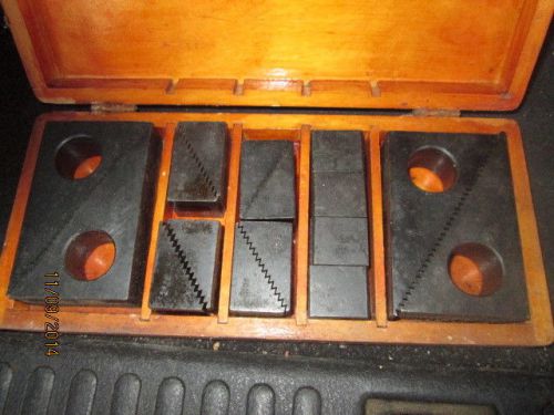 MACHINIST TOOL LATHE Set of Wespo Step Blocks for Set Up Hold Down Milling