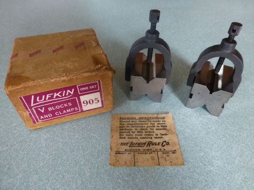 Lufkin no.905 v-block set matched toolmaker vintage for sale
