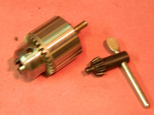 Jacobs 32 Drill Chuck with 1/4&#034; Arbor and Key Machinist Tool