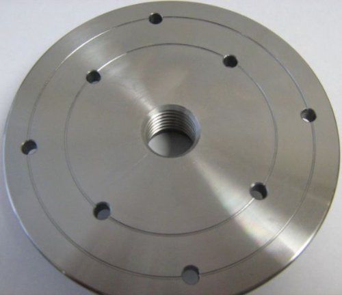 6&#034; steel wood lathe face plate, 1&#034; x 8tpi threaded new for sale