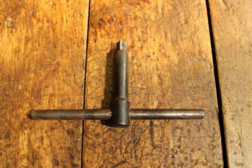 3/8&#034; steel lathe chuck key 7 1/2&#034; wide handle 3 7/8&#034; total length for sale