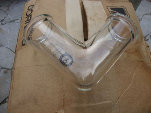QVF BOROSILICATE GLASS PROCESS PIPE NEVER USED MITERED ELBOW