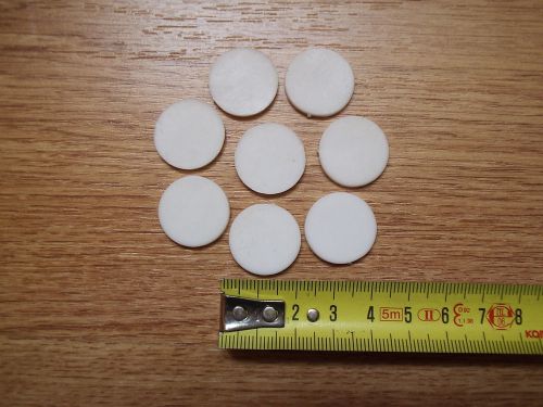 8 pcs. x Teflon PTFE OD 20mm x 2mm Polytetrafluoroethylene THK Sheet white