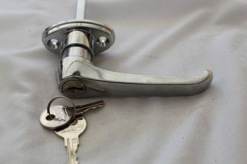 Chrome locking handle  for camper or teardrop trailer  pair