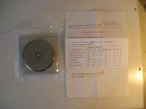 Saesol Diamond Conditioning Disk 4CN80, New, Sealed, Certified