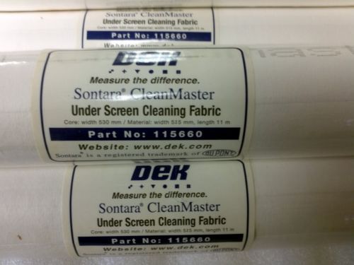 Reduced!!! 8 DEK Stencil Wipe Fabric Roll (Sontara Cleanmaster)