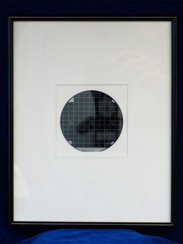 Vintage 1970’s national semiconductor 3” silicon wafer disc - framed - coa for sale