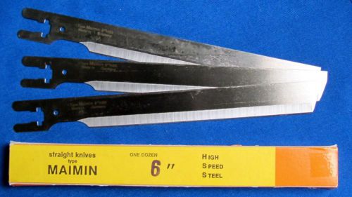 12 PCS. MAIMIN-6-HSS - STRAIGHT HIGH-SPEED KNIVE