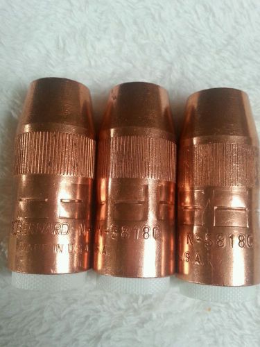 Bernard n-5818c contact mig tip lot of 3 tips for sale