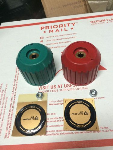 Regulator Knobs For Welding/cutting Gas Cylinders Green Or Red.