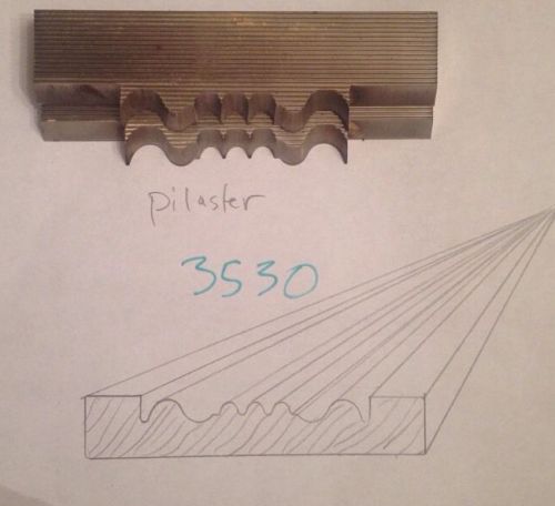 Lot 3530 Pilaster Moulding Weinig / WKW Corrugated Knives Shaper Moulder