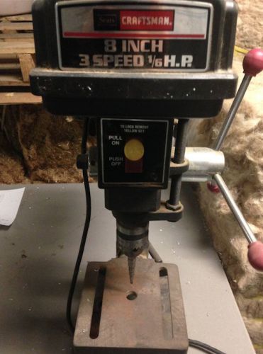 Craftsman 8 inch 3 speed bench drill press for sale