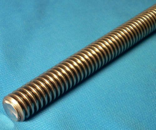 304050 5/8-8 x 72 inch (6 foot) 1 start Acme threaded rod for lead screw CNC