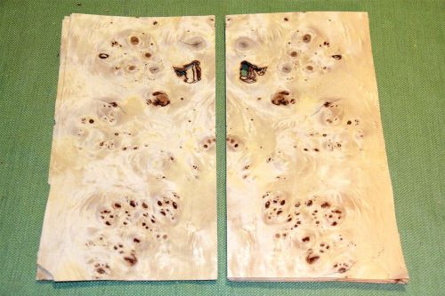 17 leafs @ 12.5&#034; x 6.5&#034; of Olive Ash Burl  Craft Veneer (#1334)