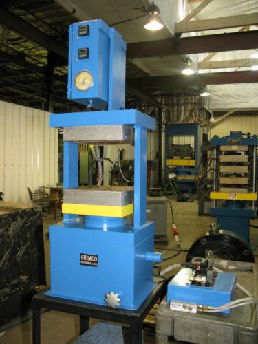 42 ton hydraulic press. grimco. air over oil hydraulics.  heated platens. for sale