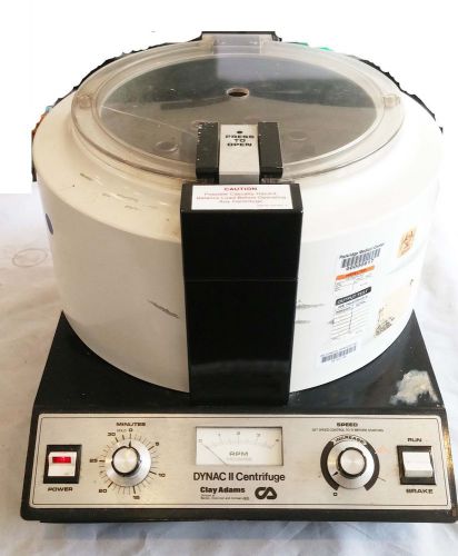 CLAY ADAMS DYNAC II VARIABLE SPEED LAB CENTRIFUGE + 24 ROTOR – TESTED!