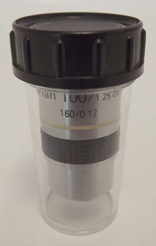 NEW Microscope 100X/1.25 Plan Objective Lens Oil Universal Nikon Olympus / Case