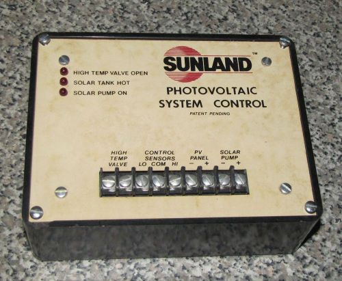 SUNLAND PHOTOVOLTAIC SYSTEM CONTROL