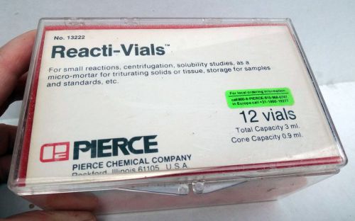 Pierce 3ml  Reacti-Vials # 31222 with Teflon/Rubber Discs  #12418