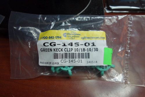 CG-145-01 Clamp, Keck, Green, Std Taper, Fits Joint Sizes 10/13 &amp; 10/29 PK10