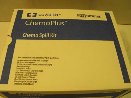 CHEMO PLUS CHEMO SPILL KIT REFERENCE DP5016K COMPLIES OSHA AND ASHP GUIDELINES