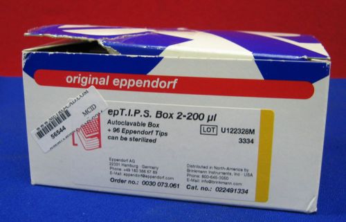 EPPENDORF epT.I.P.S BOX 2-200ul AUTOCLAVABLE BOX + 96 TIPS