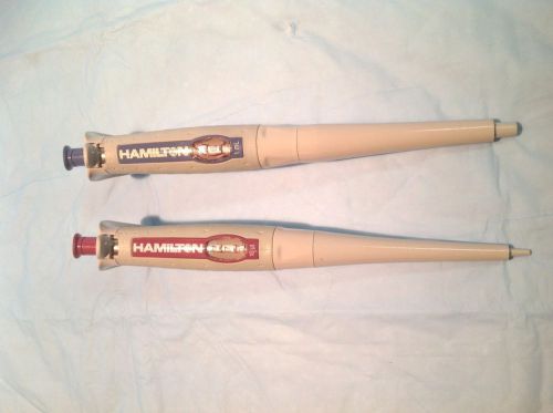 Lot of 2 hamilton softgrip pipette 10ul and 1ml for sale