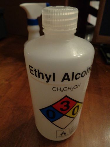 Nalgene ethyl alcohol 500 ml bottle #64-17-5 for sale