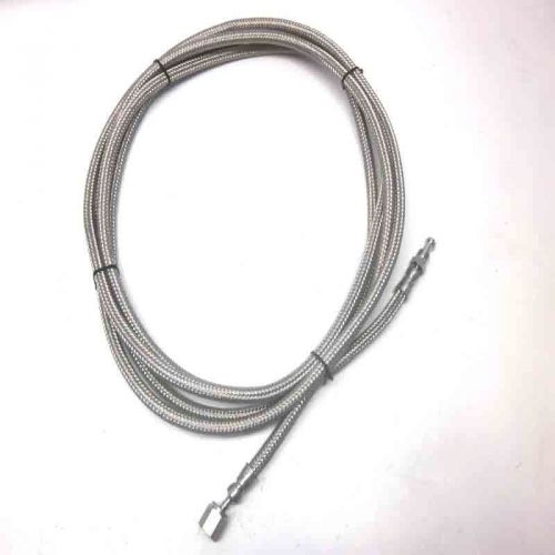 Swagelok 316 1500psig fl4-stainless steel braid hose 1/2&#034; x 176&#034;l w/npt ends for sale